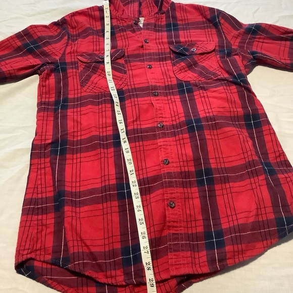 Firefly Plaid Button-up Hoodie. Size L. - Picture 6 of 7